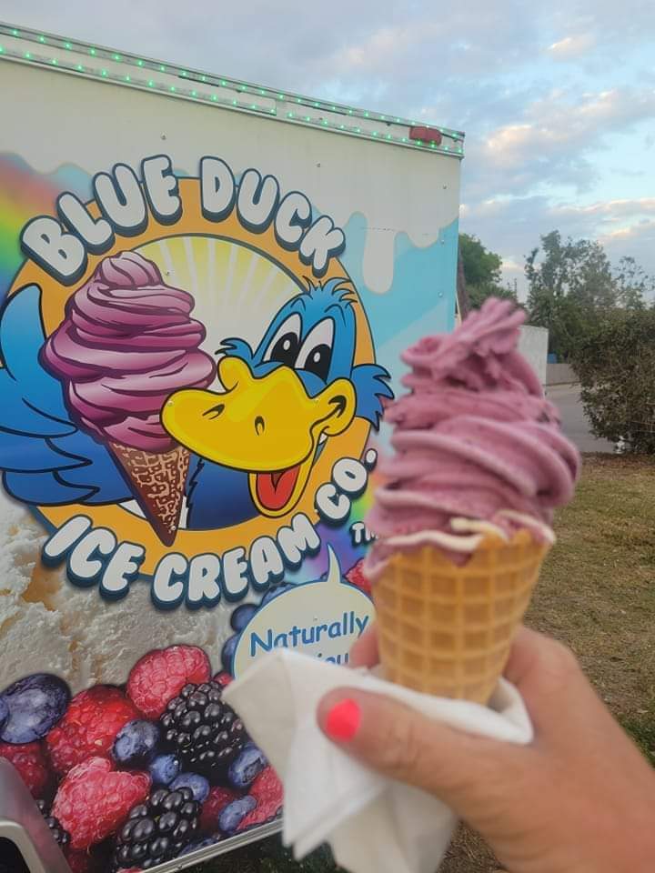 New Zealand style real fruit ice cream cone