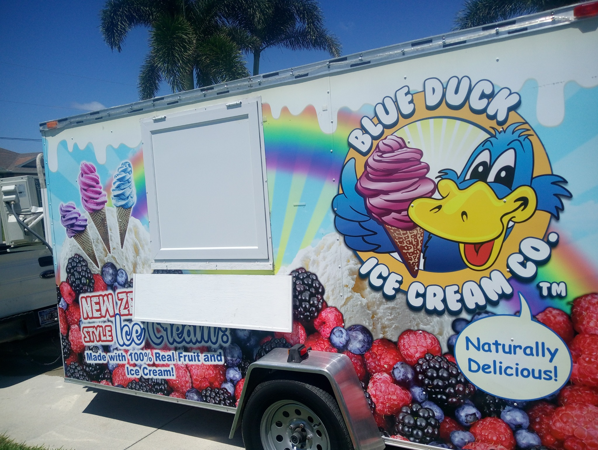 Blue Duck Ice Cream trailer